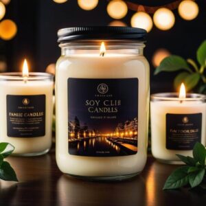 Etykiety na świece sojowe design