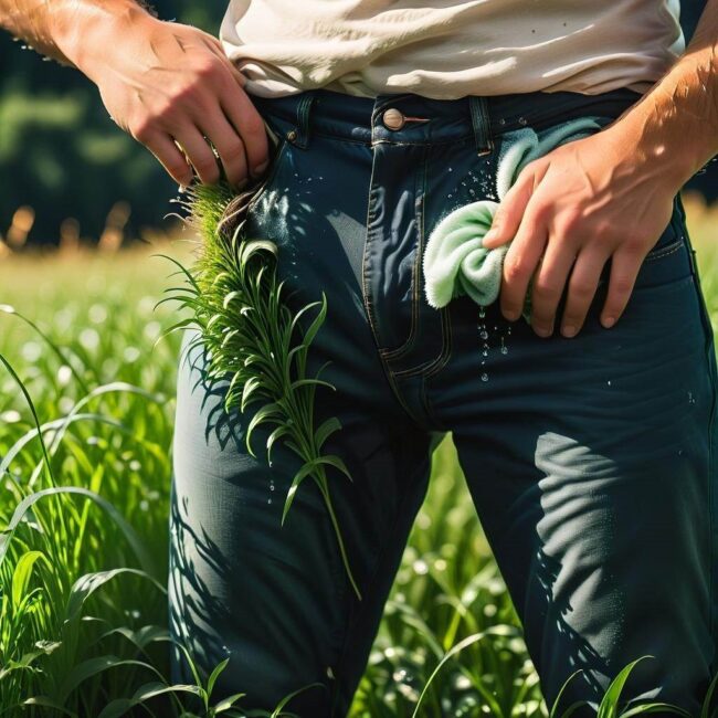 Jak usunąć plamy trawy z spodni