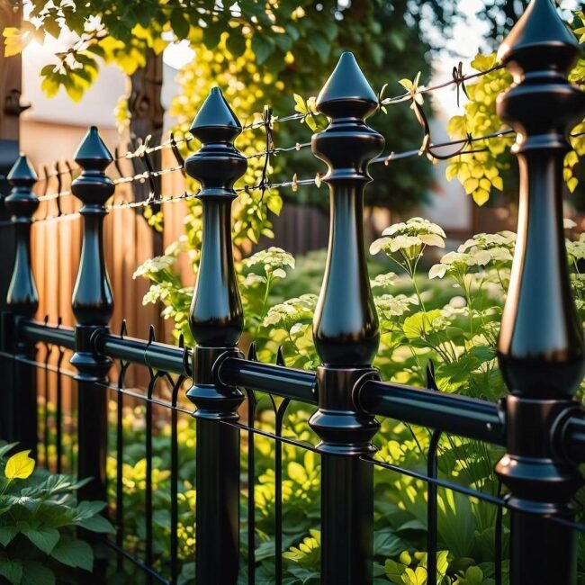 Montaż płotu lamelowego wokół posesji