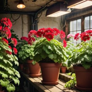 Przechowywanie pelargonii w doniczkach vs w donicach