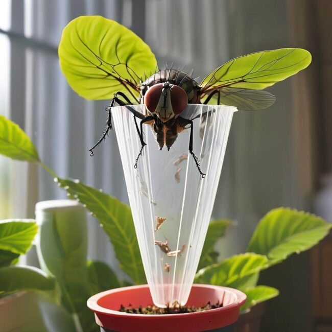 Pułapka na muchy z butelki