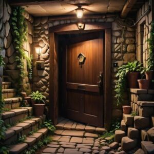Tajemniczy panel ukrywający dostęp do podziemia